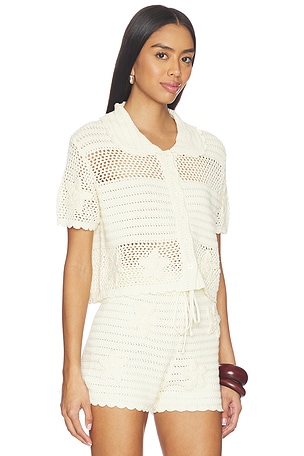 Callahan Patrick Polo Top in Cream