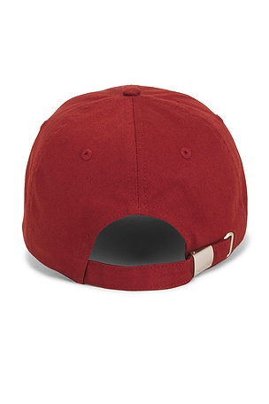 Calvin Klein Monologo Embroidery Baseball Cap in Red