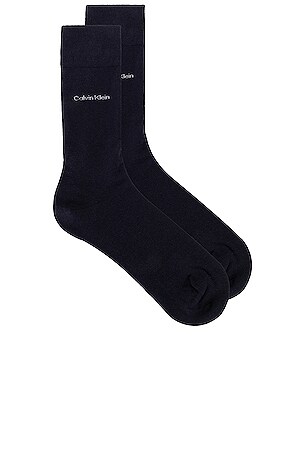 calvin klein flat knit dress socks Giza Cotton Crew in Navy gypsy belt