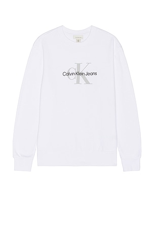 Monologo Fleece Crewneck Sweater Calvin Klein