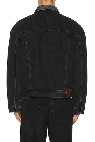 Calvin Klein 80s Icon Trucker Jacket in Black