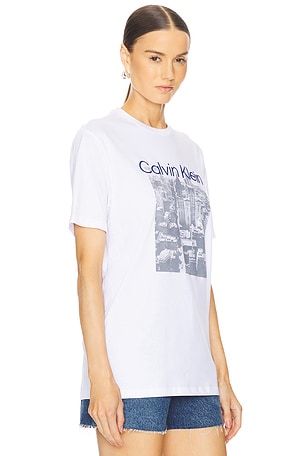 Calvin Klein City Overheard Tee in White