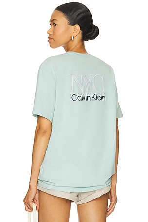 Embroidered Nyc Back Crewneck Tee Calvin Klein