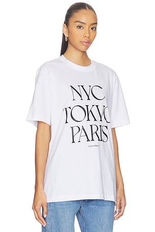 Calvin Klein Flagship City Tee in White