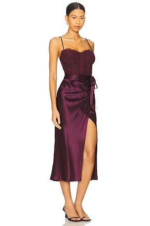 CAMI NYC Tricia Corset Dress in Purple. Size 2. Also