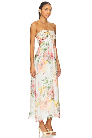 CAMI NYC Calliope Chiffon Maxi Dress in Ivory