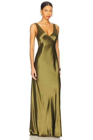 CAMI NYC Sinclaire Gown in Olive