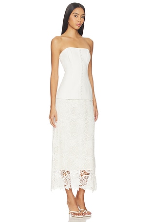 CAMI NYC Imogene Dress in White. Size 8. Also