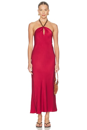 Giulia Hammered Halter Dress CAMI NYC