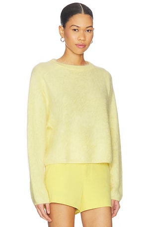 CAMI NYC Niall Cashmere Sweater in Lemon