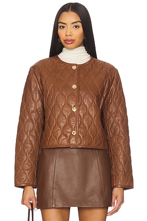 Wanda Genuine Leather Jacket CAMI NYC
