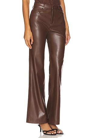 CAMI NYC Zenobia Faux Leather Pant in Chocolate