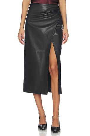 Lorena Vegan Leather Skirt CAMI NYC
