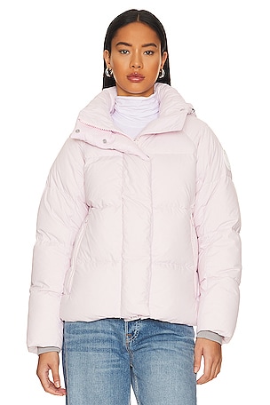 Pearl Iridescent Oversized Puffer Jacket