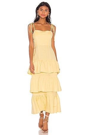 Capulet Quinn Tiered Dress in Lemon REVOLVE
