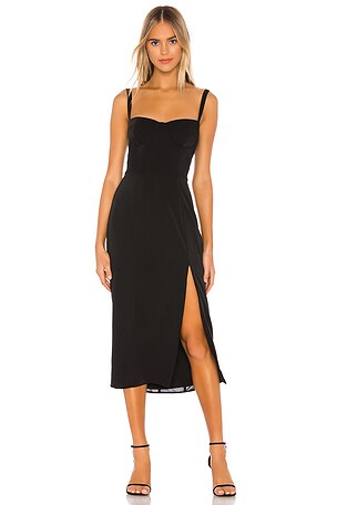 Capulet Ariella Bustier Midi Dress in Black | REVOLVE Capulet Ariella Bustier Midi Dress in Black | REVOLVE