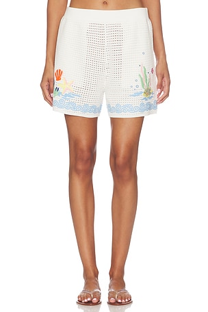 Oasis Crochet Beach Shorts Casablanca