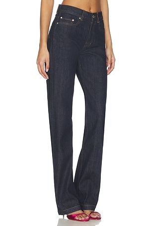 Casablanca Selvedge Embroidered Laurel Jean in Navy
