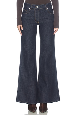 Raw Denim Flared Jeans Casablanca