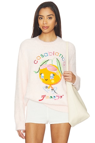 Character Intarsia Crew Sweater Casablanca