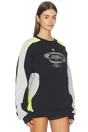 Casablanca Colorblock Sweatshirt in Black