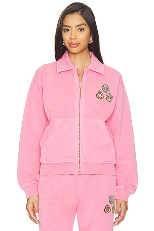 Washed Collar Zip Up Jacket Casablanca