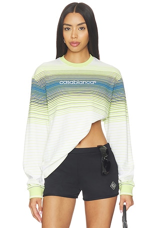 Striped Longsleeve Tee Casablanca