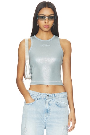 Ribbed Plated Tank Top Casablanca