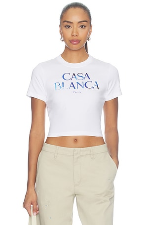 CAMISETA MEDUSE SPORTIVE STACKED LOGO CROPPED BABY  Casablanca
