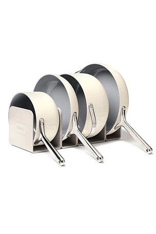 Caraway 12 Piece Non-toxic Ceramic Non-stick Cookware Set in Cream