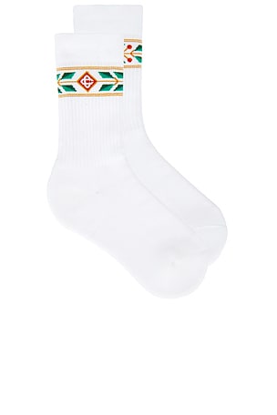 Laurel Ribbed Sport Sock Casablanca