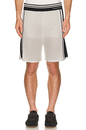 Metallic Mesh Stripe Shorts Casablanca