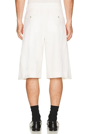 Casablanca Pleated Baggy Shorts in Cream