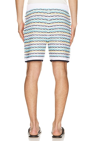 Casablanca Tuck Stitch Shorts in Multi