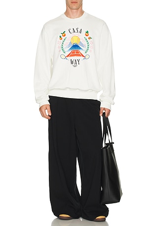 Casa Way Mountain Embroidered Sweatshirt Casablanca