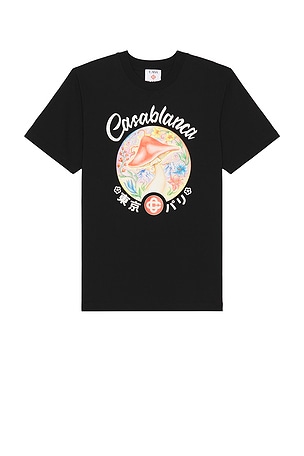 Mushroom Emblem Printed T-Shirt Casablanca