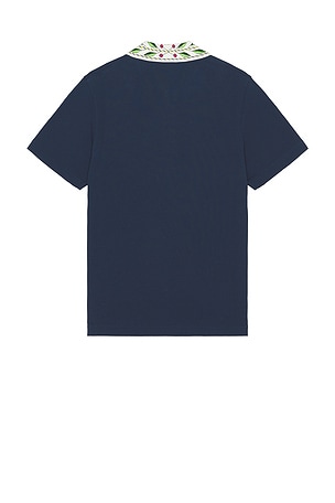 Casablanca Classic Laurel Pique Polo in Navy