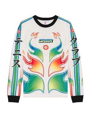 Long Sleeve Football Tee Casablanca