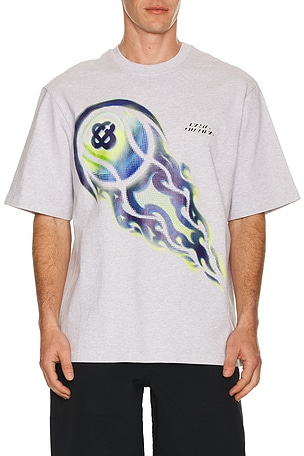 Flaming Tennis Ball Oversized T-Shirt Casablanca