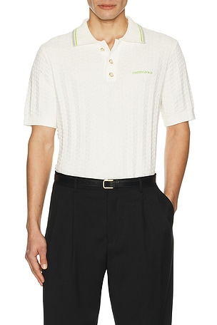 Tennis Boucle Polo Shirt Casablanca