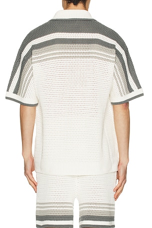 Casablanca Crochet Shirt in White