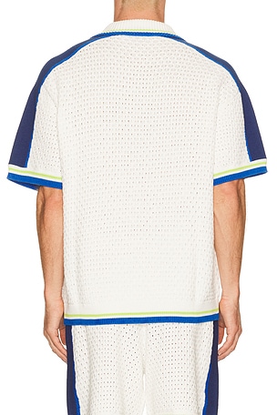 Casablanca Crochet Shirt in White
