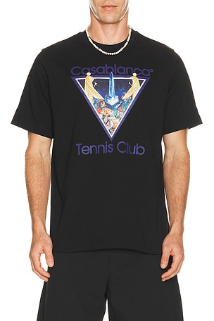 Monde Perdu Tennis Club Icon Printed Classic T-shirt Casablanca