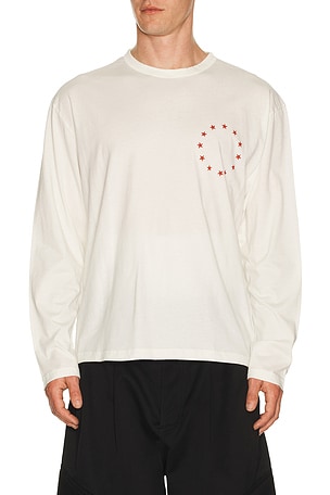 Cole Buxton Long Sleeve T-shirt in White