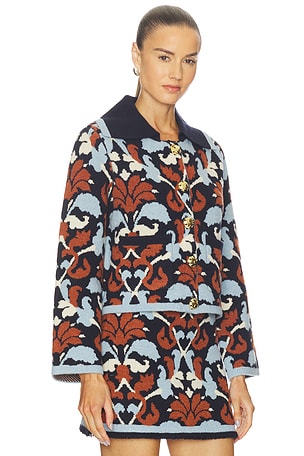 Cara Cara Delilah Cardigan in Blue,Brown. Size XXS. Also