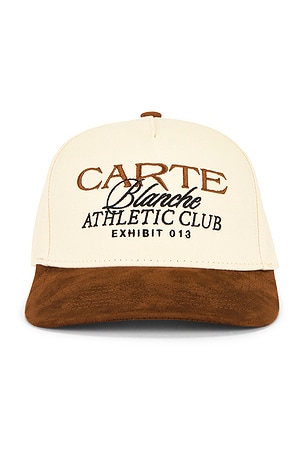 The Suede Athletic Club Snapback Hat Carte Blanche