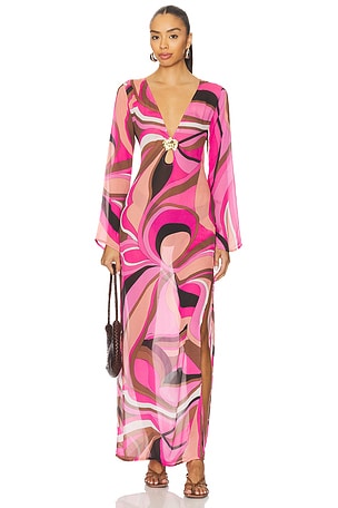 Hotline Lobster Maxi Dress CIN CIN