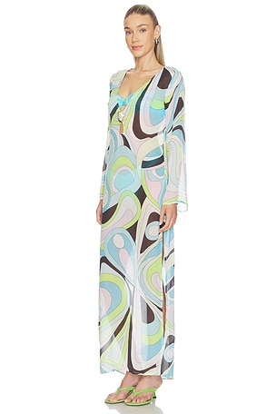 Cin Cin Hotline Moonstone Maxi Dress in Blue,Green