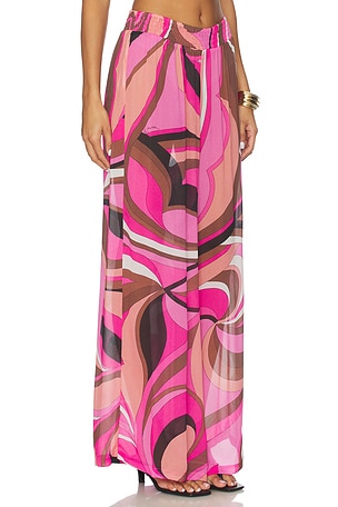 CIN CIN Mission Wide Leg Pants in Pink. Size XS. Also