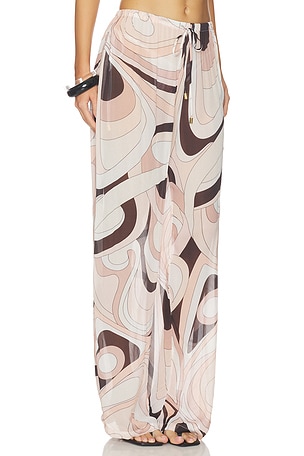 Cen Cen PANTALON LARGE OASIS en Beige,Rose Pâle 